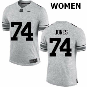 Women's Ohio State Buckeyes #74 Jamarco Jones Gray Nike NCAA College Football Jersey Style QSM2844QI